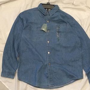 FRESNO boys new (18)XXL Jean long sleeve shirt